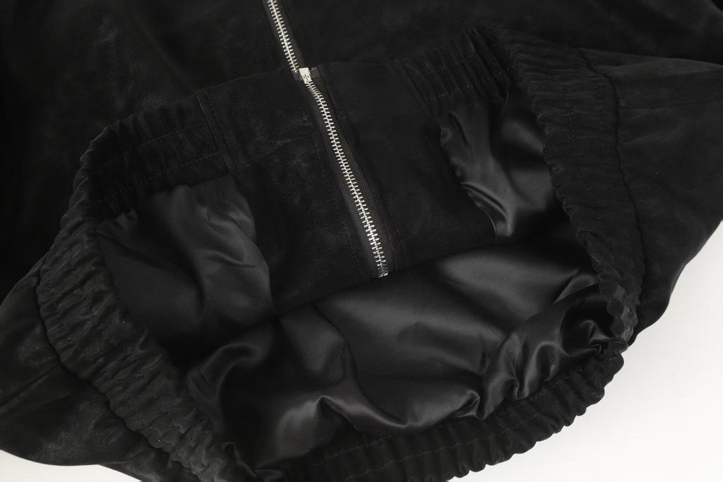 Chrome-Hearts Horseshoe Cross Jacket - Black Street Embroidered Coat 8800